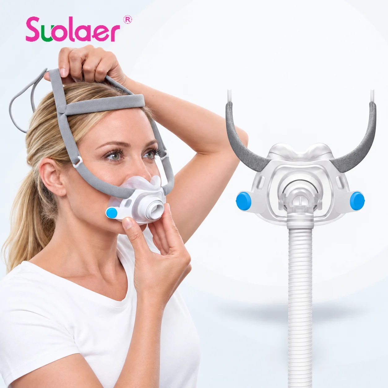 AirFit F40 Frame System Replacement - Includes Cushion, Frame, Elbow tube,Compatible with F40 Face mask,CPAP Accessories