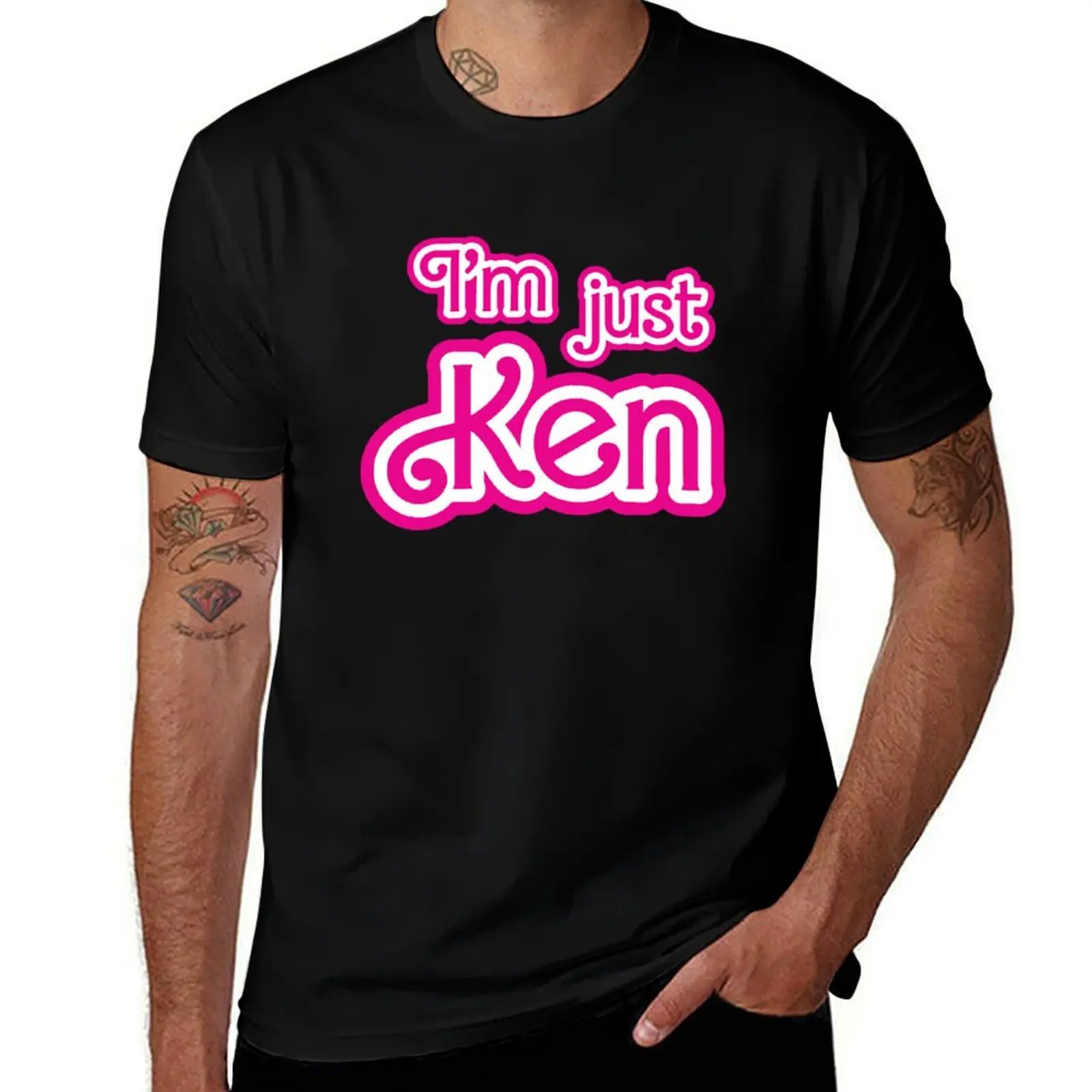 

I_m Just Ken T-Shirt man clothes tops gifts for boyfriend anime mens funny t shirts
