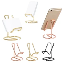 1pc Business Card Holder for Desk, Business Card Display Holder Stand Cute Metal Office Desktop Name Card Holder