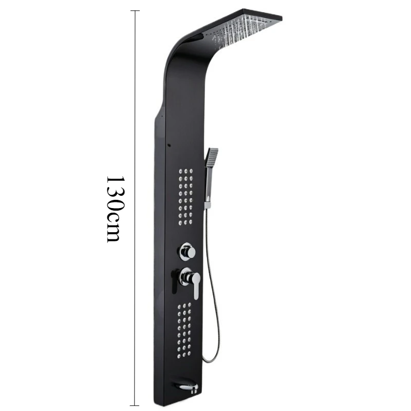 5-speed Shifting Shower Trim System Wall Mounted Handheld Side Spray Features Shower System Stainless Steel Bathroom Fixture view 6