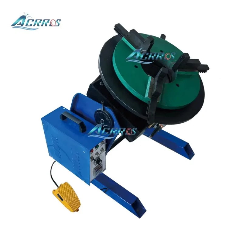 Loading 50kg Rotating Welding Table Rotary Small Welding Positioner With 200mm Chuck