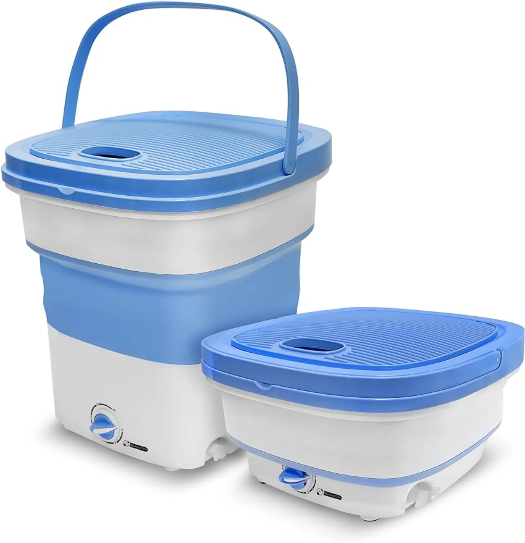 

Portable Mini Washer Lightweight Collapsible Bucket - Perfect for Camping, Traveling Apartments Dorm Rooms