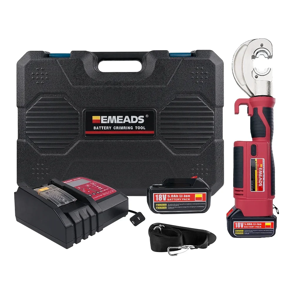 

2025 hot sale GES-300B Emeads Battery Electric Power Cable Crimping Tool With Oled Electric Battery Powered Cable Hydraulic Cri
