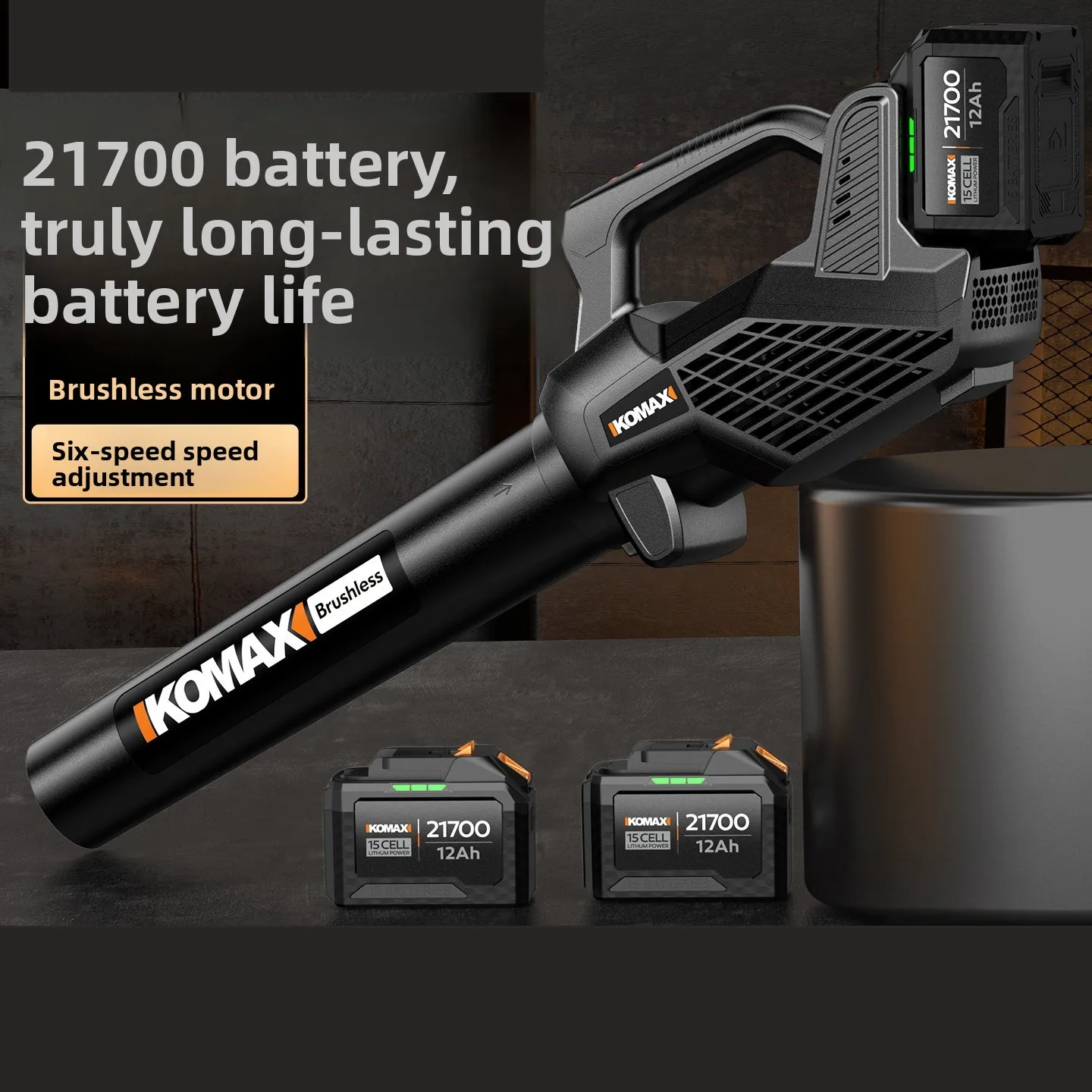 Lithium-Ion Blower, High-Power Industrial Grade Brushless Turbo Fan, Powerful Leaf and Snow Blower