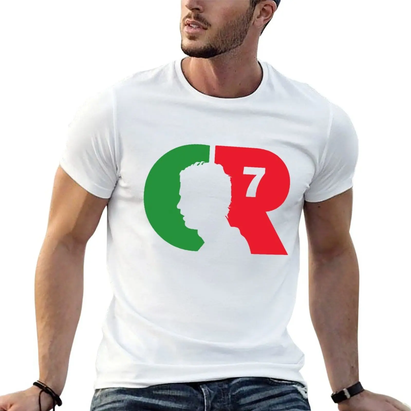 

CR7 logo portugal T-Shirt mens graphic t shirts essential t shirt t shirt for man 100 percent cotton T-shirt