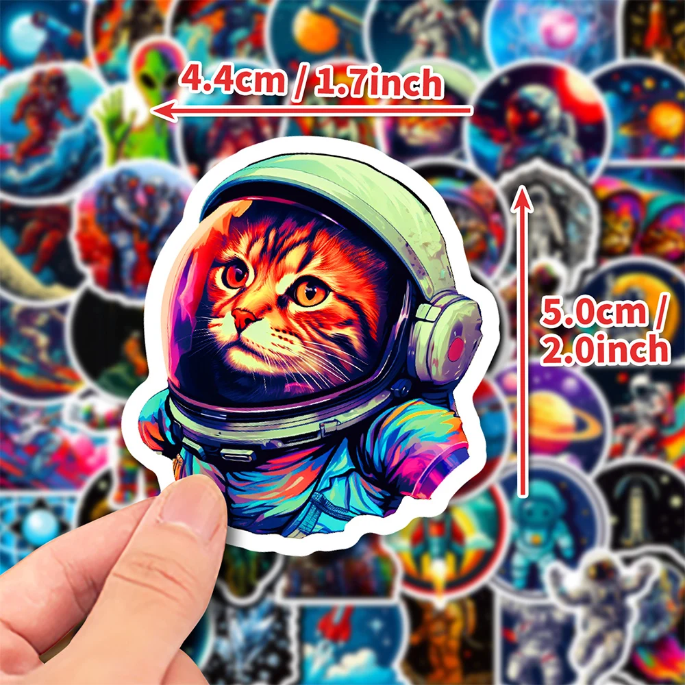 10/30/50Pcs Cool Graffiti Astronaut Stickers Outer Space Cartoon Anime Decals DIY Skateboard Fridge Phone Waterproof Sticker Toy