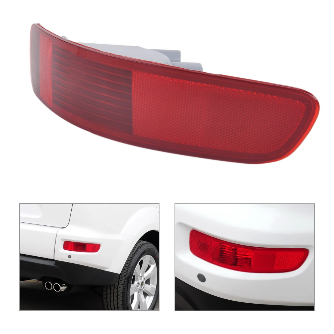 beler New Rear Right Tail Fog Light Lamp Reflector 8355A004 Fit for Mitsubishi Outlander 2007 2008 2009 2010 2011 2012