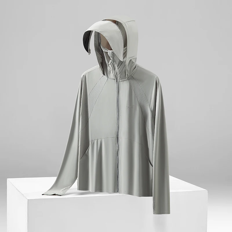 

Outdoor Ice Silk Fishing Sunscreen Clothing Men's Summer Loose and Thin Skin Coat New Arrived Men's Fashion Trend Thin Jacket
