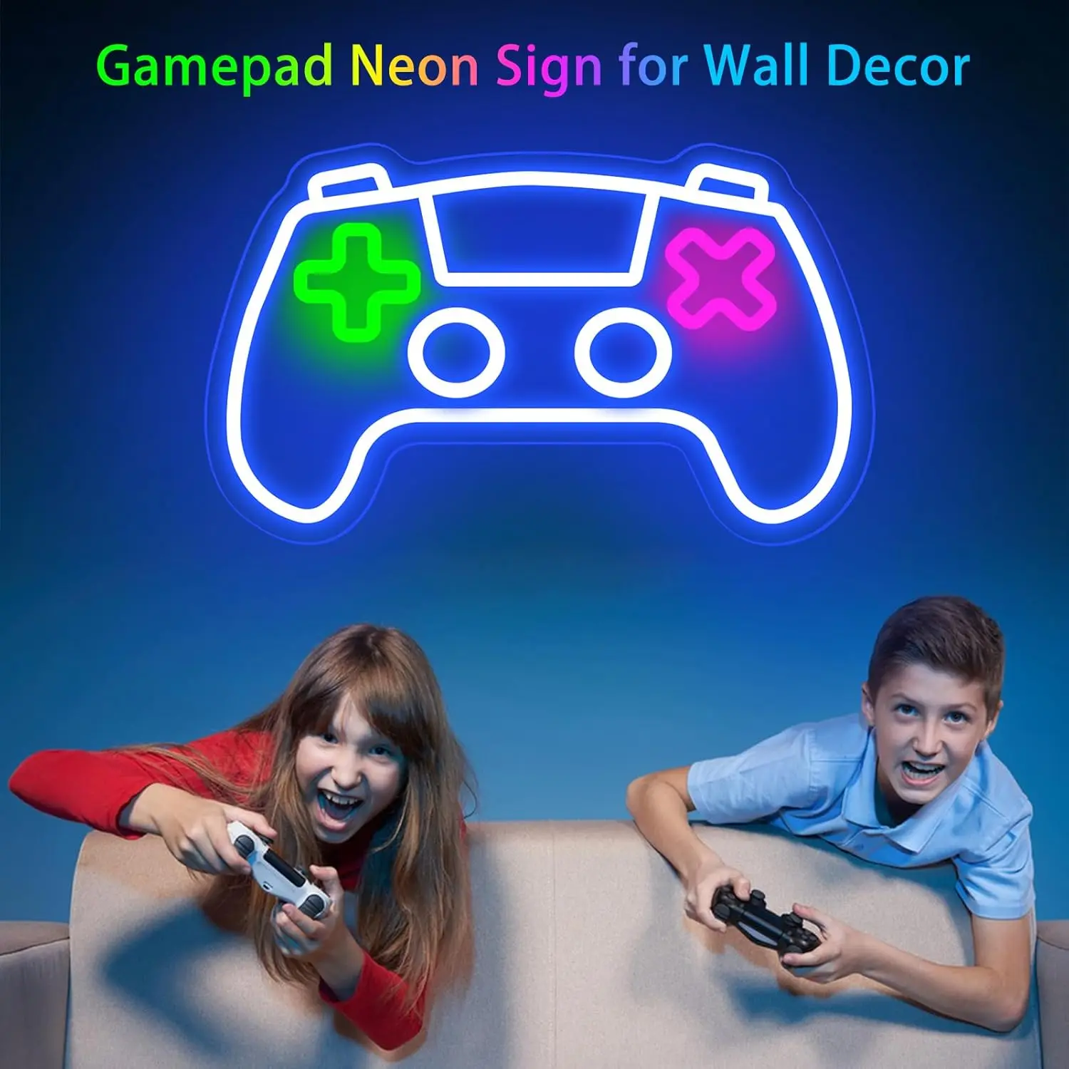 Gaming Leucht reklame für Gamer Zimmer Wand dekoration für Schlafzimmer Spielzimmer Dekor, Spiel LED Zeichen für Mann Höhle Wand dekoration oder Gamer Geschenk