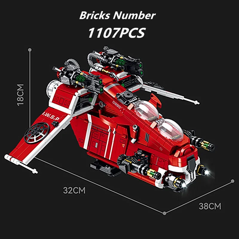 Galaxy Space Gunship importer décennie ks, Starship Fighters, Spaceships, Aifcraft, Dropship Model, Bricks Toy Gifts