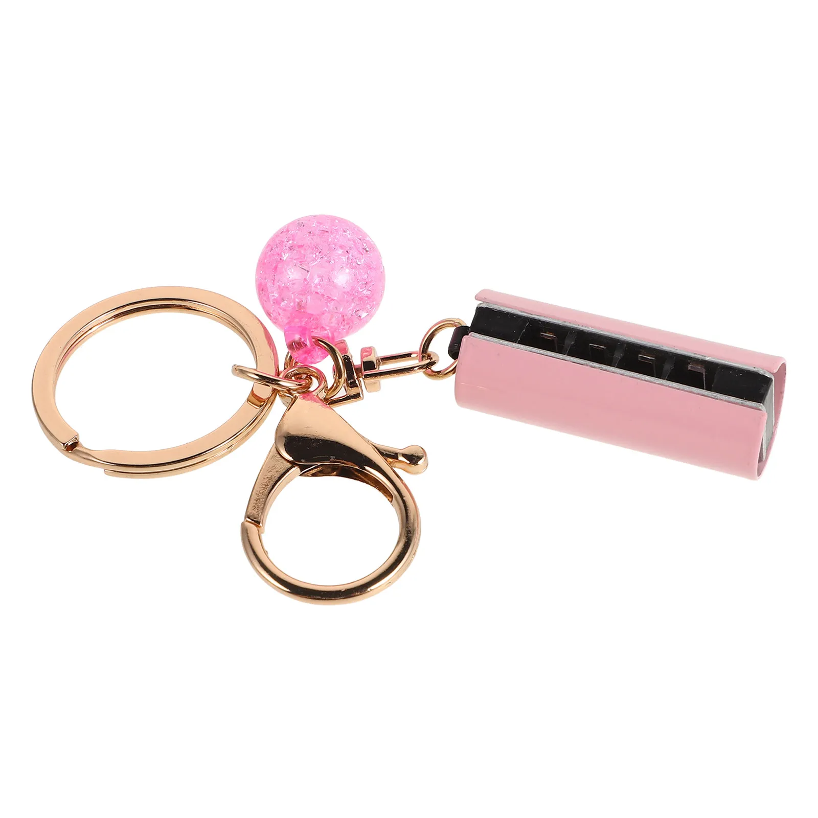 

Keychain Accessories Small Harmonica Pendant Music Party Favors Pink Zinc Alloy