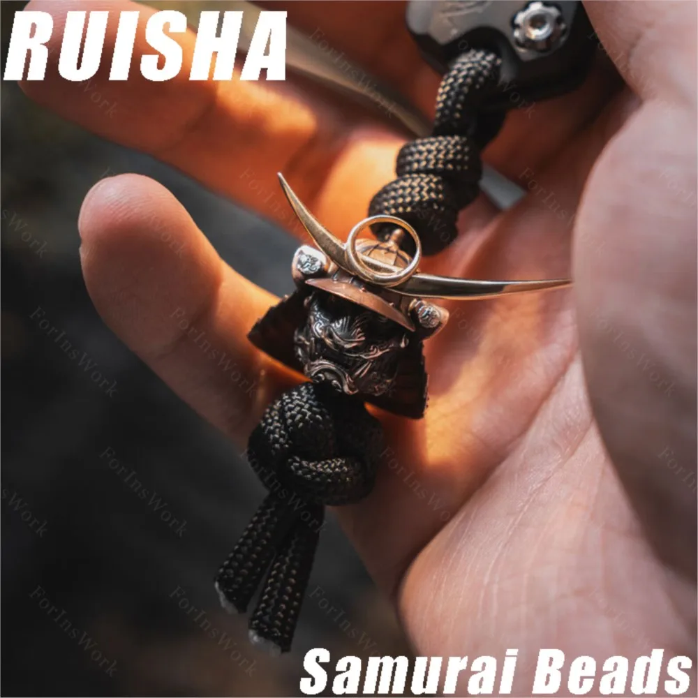 RUISHA Warrior Lanyard Bead 925 Silver Cupronickel Anxiety Toys Office Desk Gadgets