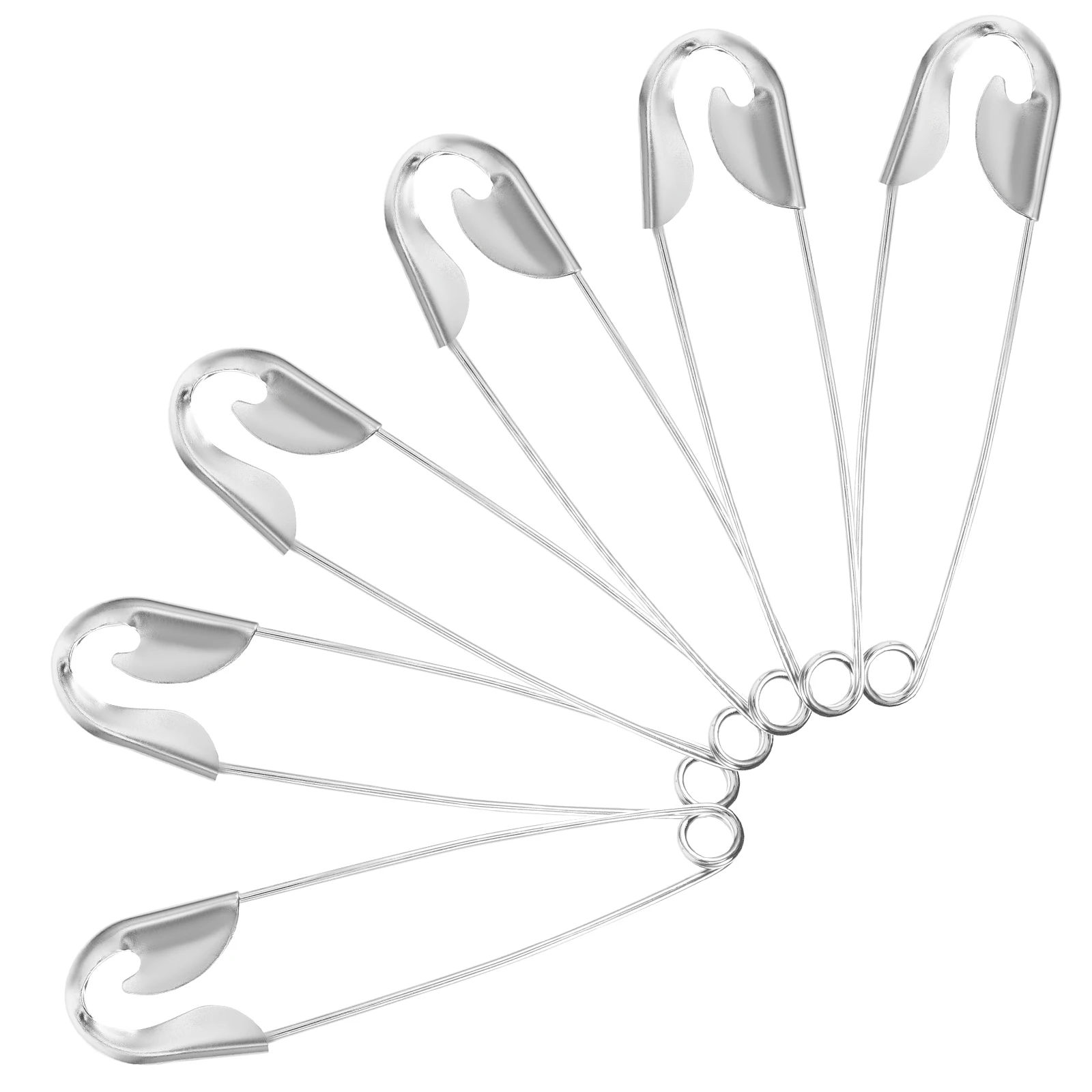 

5pcs Safety Pins 134MM Metal Nickel Plated for Laundry Dry Cleaning Quilting Basting Clothes Fabric Secure Fastening Solution