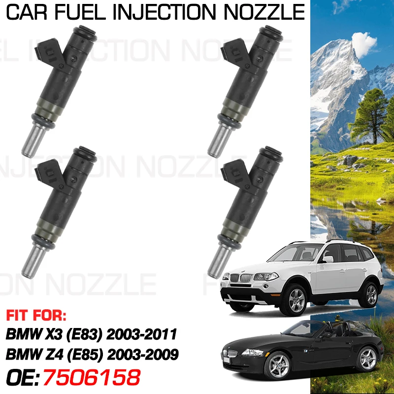 for BMW X3 E83 2003-2011 2010 BMW Z4 E85 2003-2009 Accessories Fuel Injectors Nozzle Injection 7506158 A2C59506218 13537506158