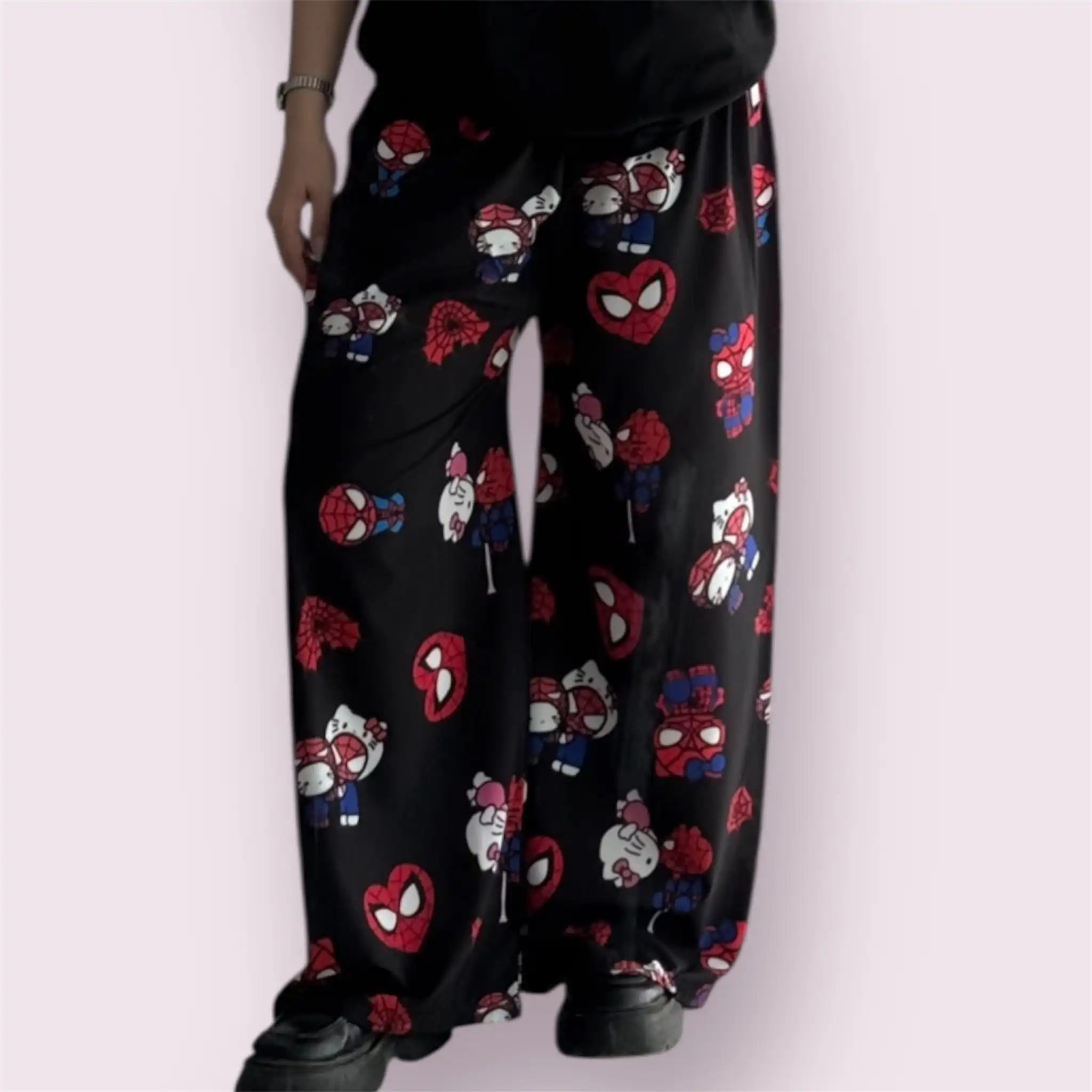 Sanrio Summer New Hello Kitty Children Casual Pants Men Women Y2K Fashion Comfortable Sports Pants Oversized Breathable Pants