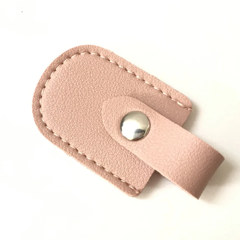 PU Leather Nail Clipper Cover Protective Sleeve For Nail Cuticle Scissors Dead Skin Tweezers Protector Pedicure Manicure Tools