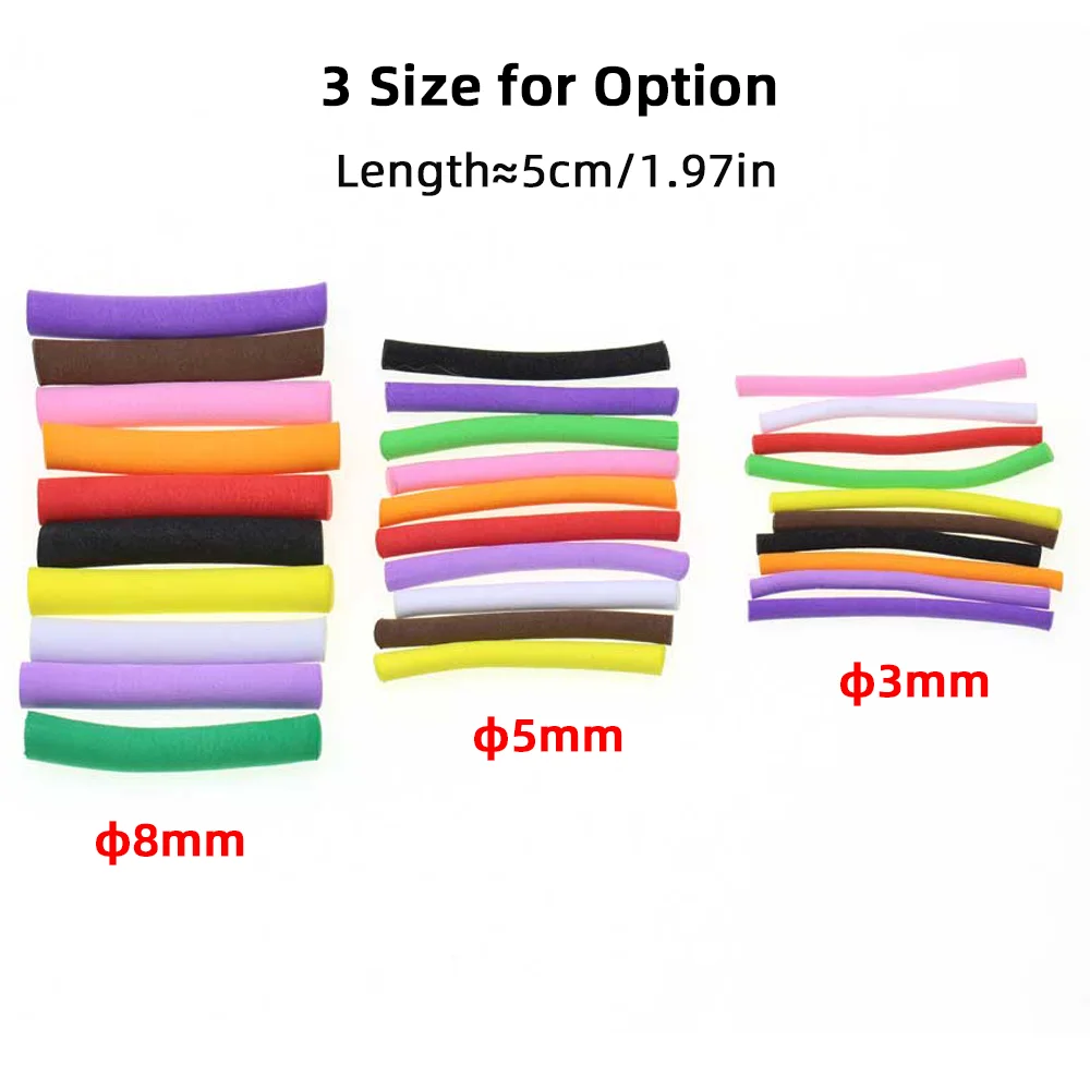 Wifreo 12PCS/2bags 3mm 5mm 8mm Carp Fishing Pop Up Foam Zig Rig Foam Sticks Hair Rig Floating Carp Fishing Bait Terminal Tackle view 4