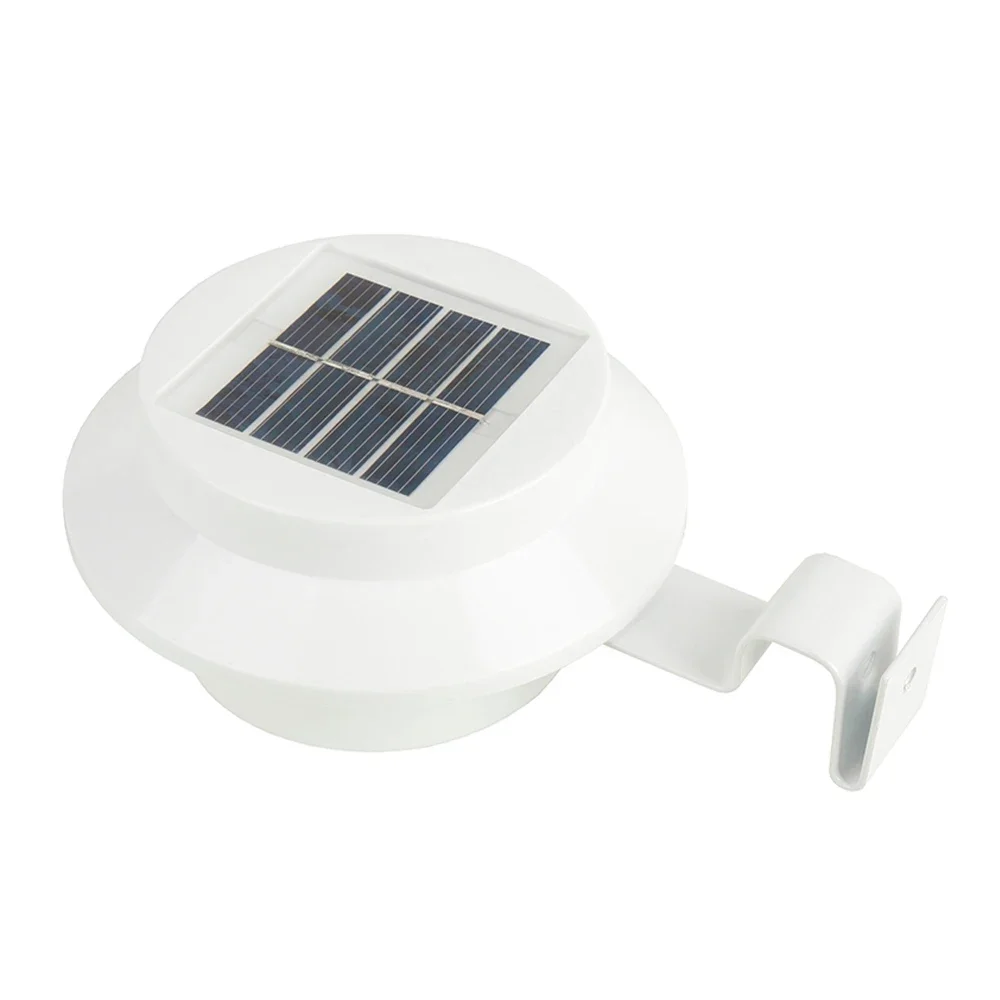 Lâmpada solar impermeável para exterior, luz de parede com 3 led, ip65, controle do sensor, para cerca, cerca, ao ar livre