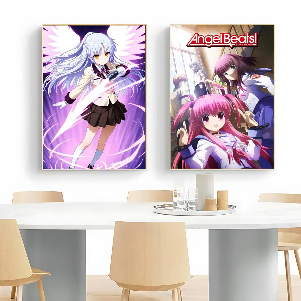 Emotional Anime A-Angel Beats Poster Wall Art Print Decorative Mural Home Decor Gift Unframed