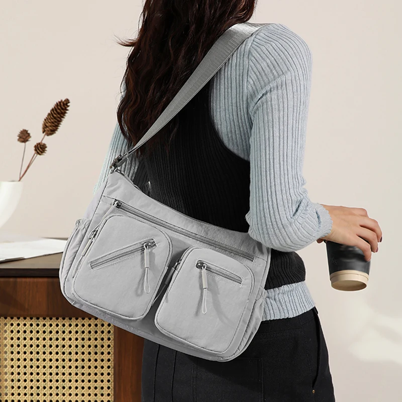 الشتاء المرأة الصالة الرياضية اللياقة البدنية حقيبة كروسبودي نزهة التسوق التدريب التخييم حقيبة محمولة التنقل Daypack حقيبة يد محمولة كبيرة #2