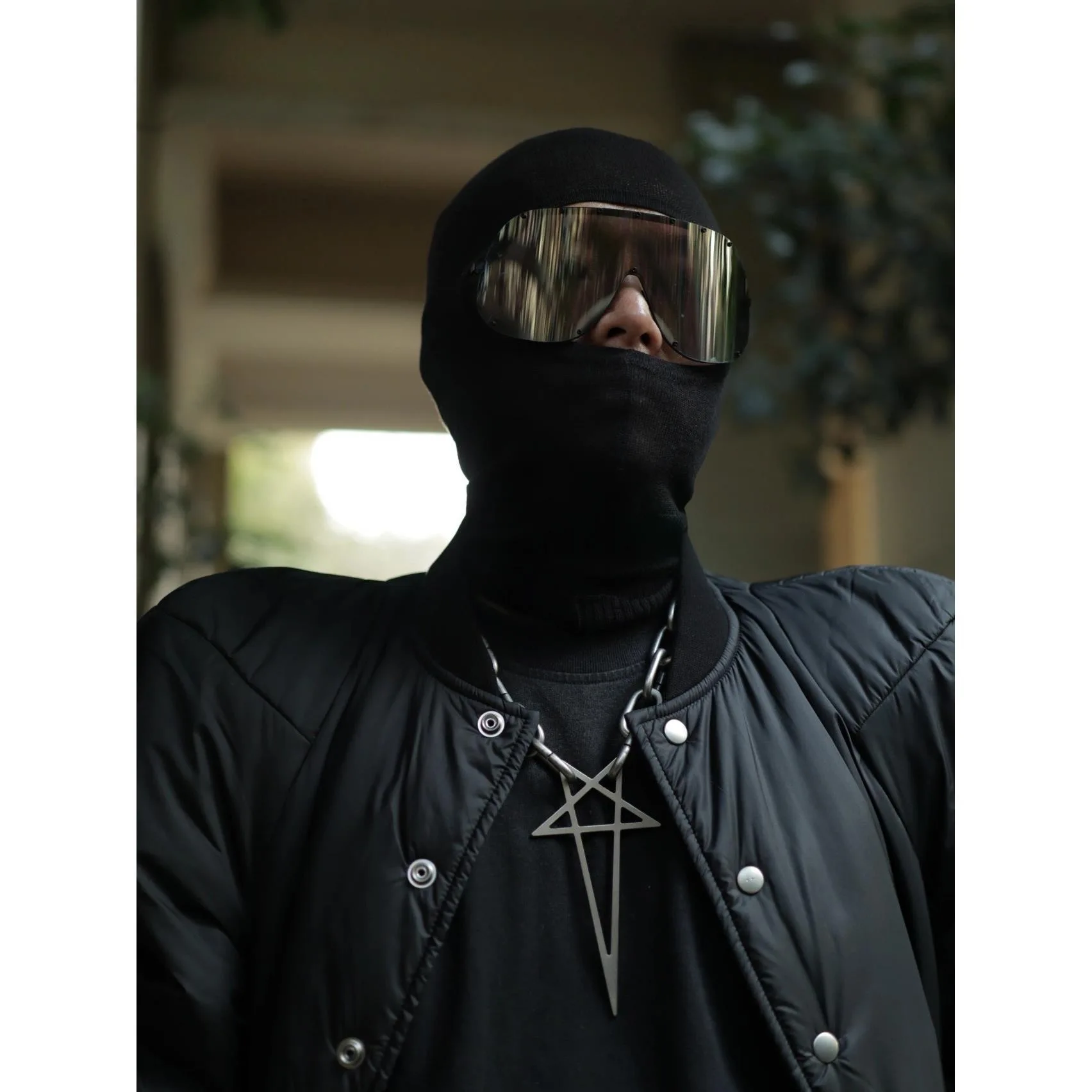 Star Retro Sterling Silver Necklace Men Hip Hop Owens Choker Necklace Top Quality