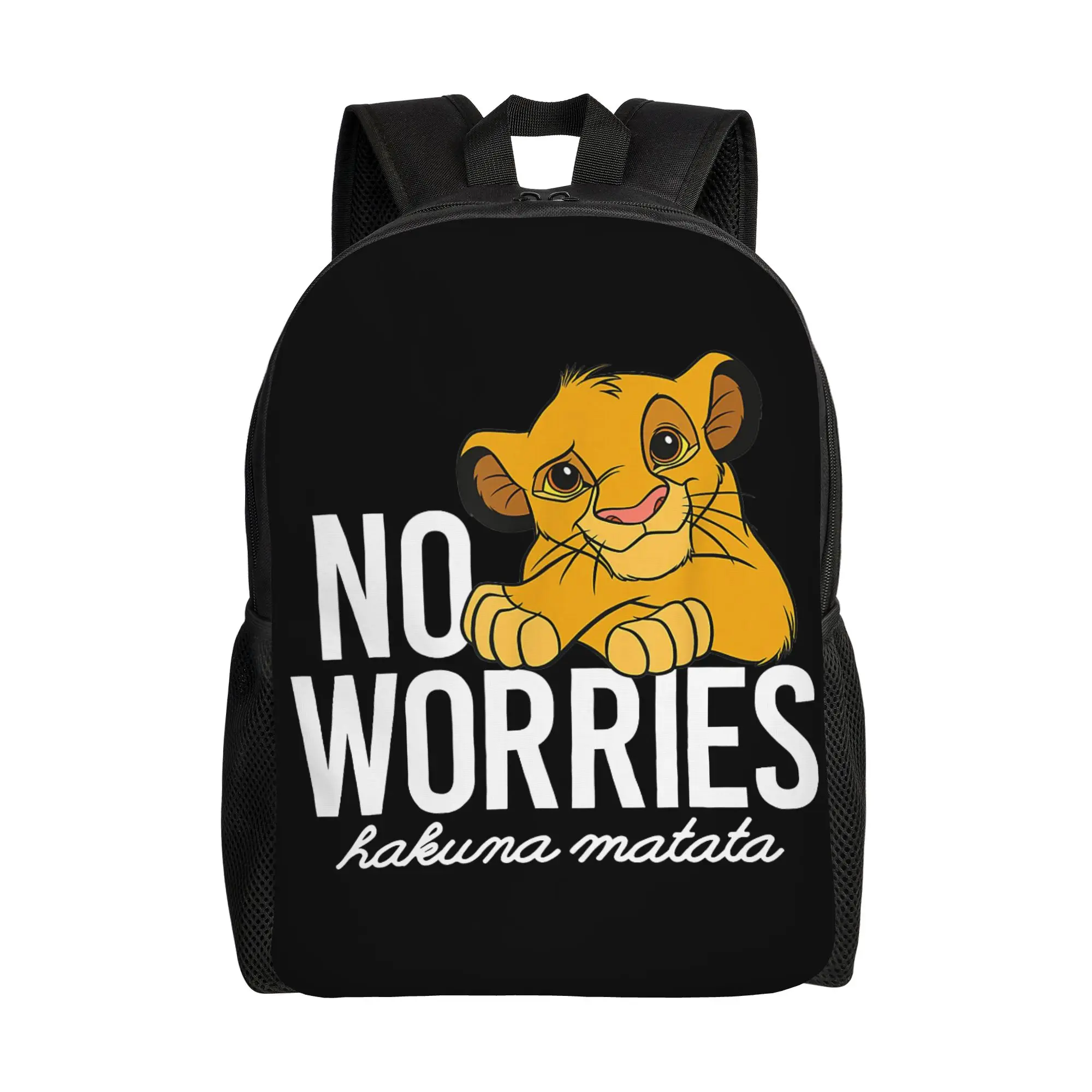 

Классический рюкзак Lion King, прочный, для студентов, для работы, классический, беззаботный, Simba Daypack для мужчин и женщин, студенческие холщовые сумки