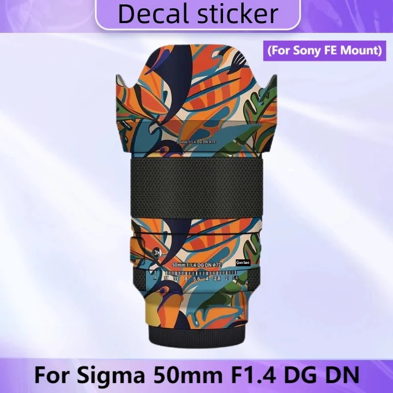 

Для Sigma 50 1.4 DG DN для Sony FE Mount Lens Decal Skin для Sigma 50mm F1.4 DG DN Art Наклейка на объектив с защитой от царапин Warp Cover Film