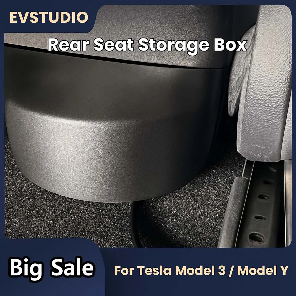 

Ящик для хранения на заднем сиденье EVSTUDIO для Tesla Model 3 Y, вентиляционное отверстие, внутренние контейнеры для хранения грузов на заднем сиденье, органайзер, автомобильные аксессуары