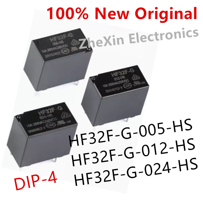 10PCS/Lot  HF32F-G-012-HS 、HF32F-G-024-HS、HF32F-G-005-HS  New Original Power Relay  HF32F-G/012-HS、HF32F-G/024-HS、HF32F-G/005-HS