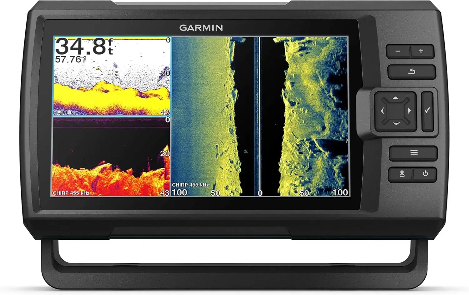 Vivid 9sv, eenvoudig te gebruiken 5-inch kleurenfishfinder en sonartransducer, levendig scannen sonar kleurenpaletten, 9 inch