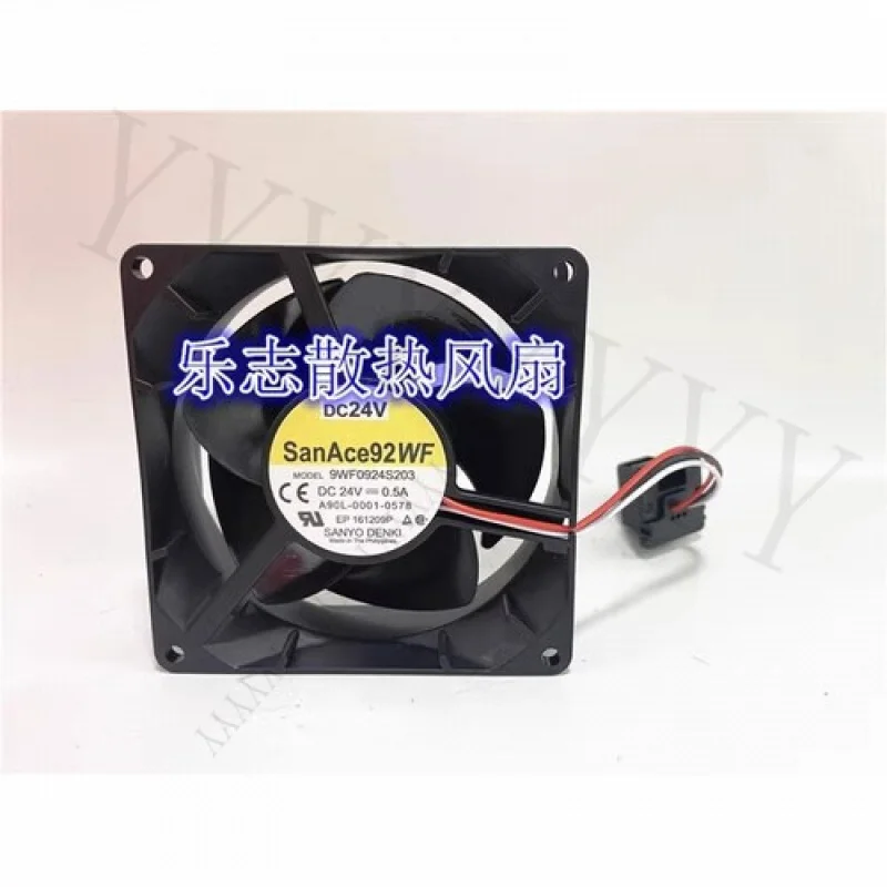 

Вентилятор Fanuc для Sanyo San Ace 92WF 9WF0924S203 24V 0.5A 9032 9CM 3-проводной