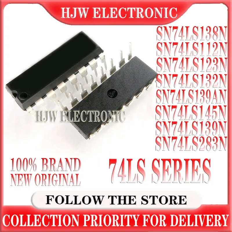 

10pcs Sn74ls138n Dip-16 74ls138 Dip Hd74ls138p Sn74ls112n Sn74ls123n Sn74ls132n Sn74ls139an Sn74ls145n 74ls123 74ls132 74ls139