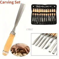 12pcs Carving Chisel Set Multifunctional Woodworking Engraving Knife Trimming Professional Wood DIY Turning Tool Hand Tools