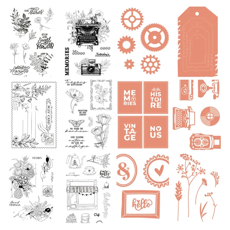Neuer französischer klarer Stempel und Stanzform/Siegel für DIY Scrapbooking/Fotoalbum, dekorative klare Stempelbögen A7002