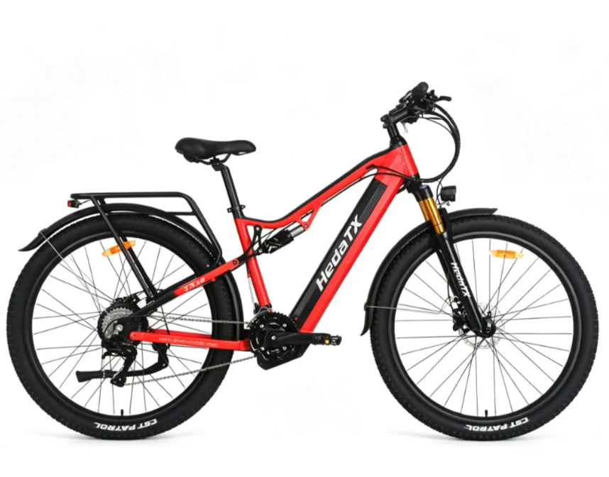 Electric Bicycle Heda-TX19 1000W 48V19.2AH Hydraulic Brake E-Bike Full Suspension 27 Speed ​​No Transmission T1 Electric Bike image 7