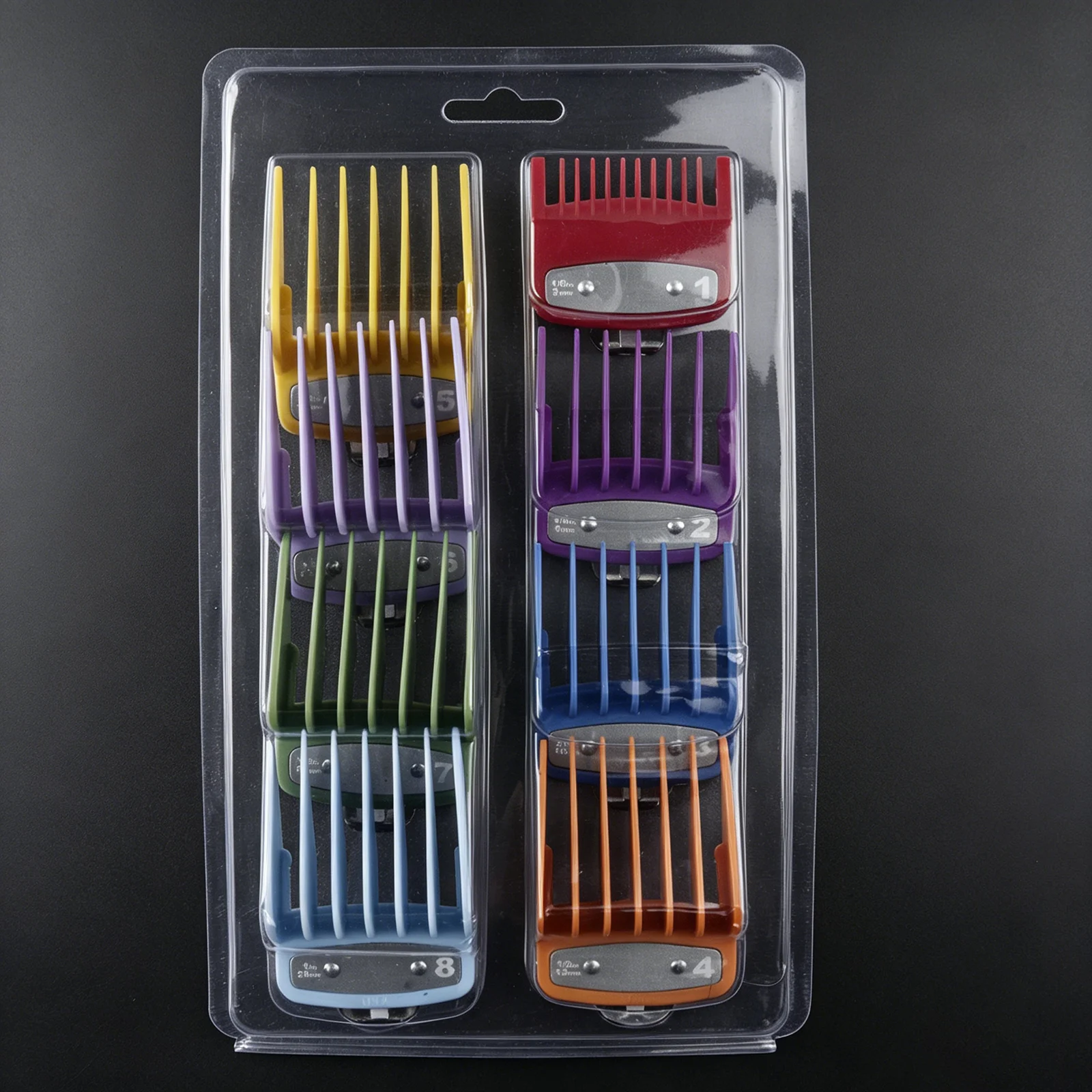 8 Stück/Set Pro Barber Guide Kämme für Wahl Haarschneidemaschine, Haarschnittkamm mit Blisterverpackung, Salon-Haarschneidewerkzeuge – Detail 27