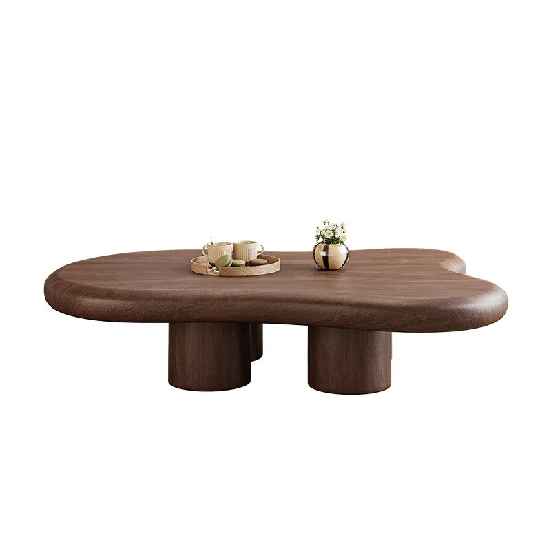 

Современный простой журнальный столик JC в форме облака из массива дерева для украшения гостиной