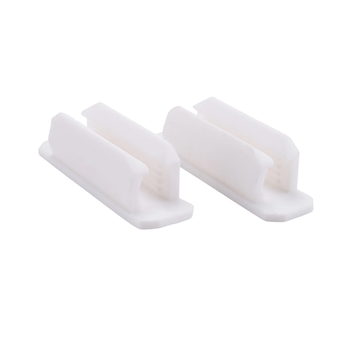 ADP-Pen Holder Set of 10 Adhesive Silicone Pen Holder for Desk and Other Surfaces with 10 Extra Paste Pads White