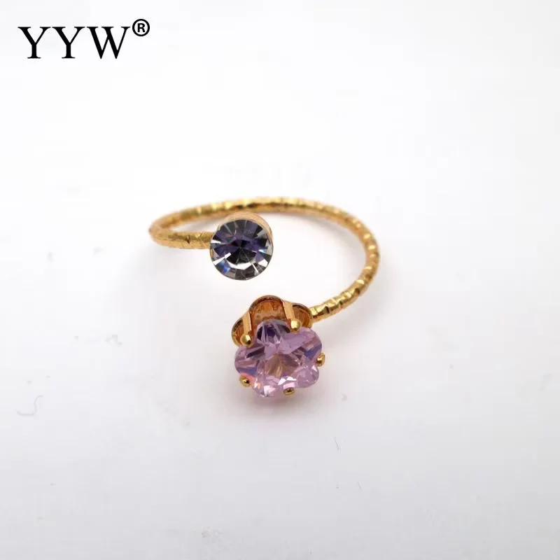 100PCs/Box Finger Rings Fashion Woman Crystal Natural Stone Adjustable Mixed Style Ring Female Party Jewelry Accessories