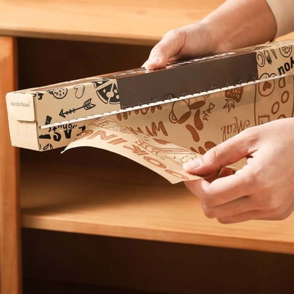 

Высокотемпературная бумага для выпечки, маслостойкая жиронепроницаемая оберточная бумага для сэндвичей, печатная бумага для пищевой упаковки 8 м