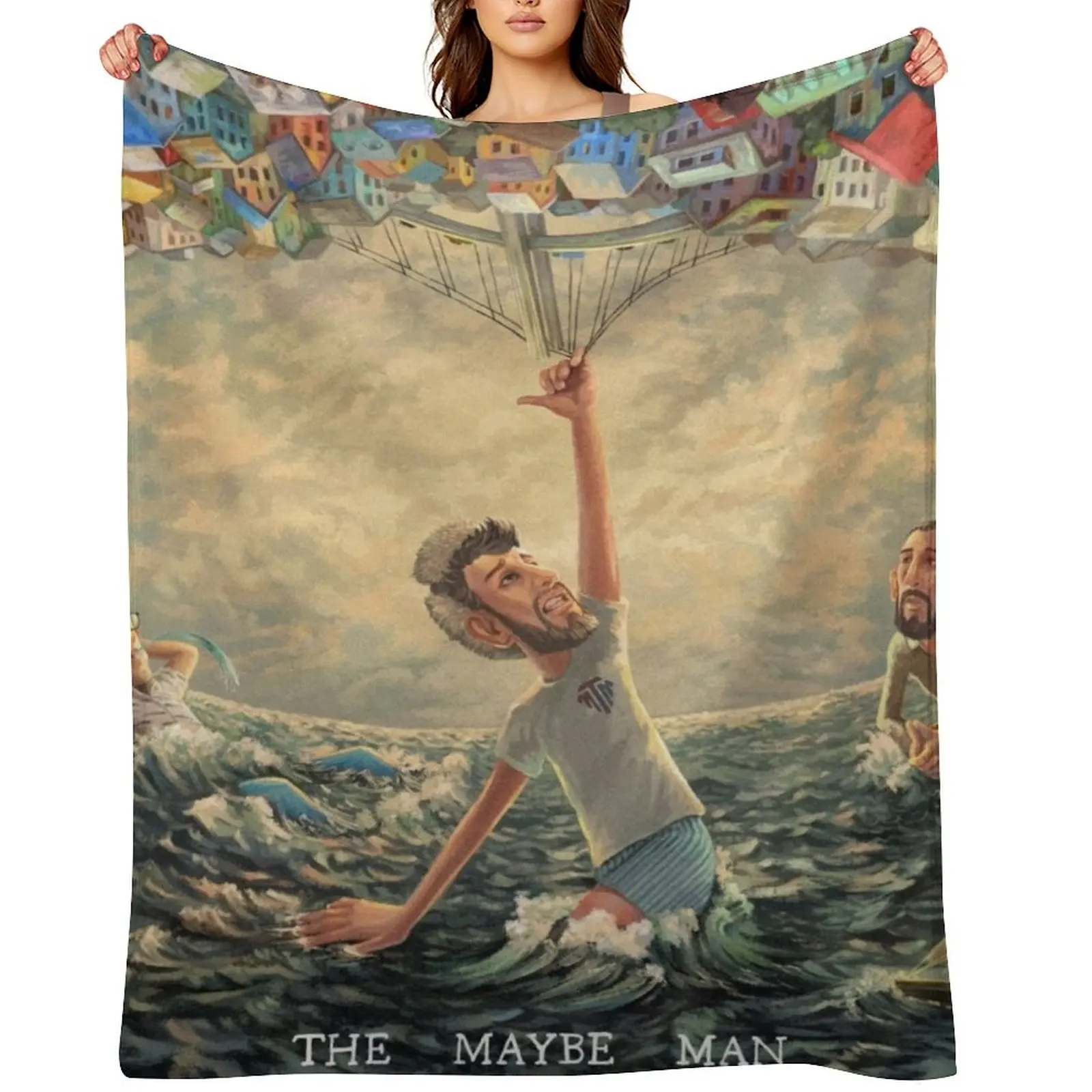 The Maybe Man Throw Blanket Warm cosplay anime Cute Single Blankets