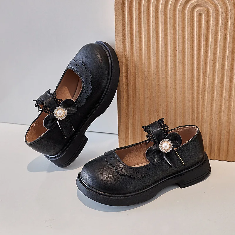 Chaussures de princesse coordonnantes pour filles, chaussures décontractées polyvalentes pour enfants de petite et moyenne taille, printemps et automne, nouveau