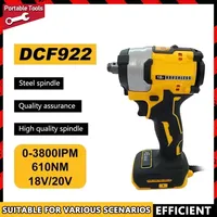 Fit Dewalt DCF922 Brushless Impact Wrench 610N.m Cordless Driver Large Torque Variable Speed Electric Wrench 18V Battery Tools