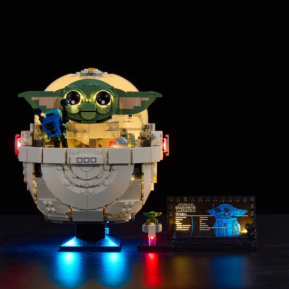 

Lighting Set For LEGO Grogu with Hover Pram The Mandalorian Not Include Building Block (Only Led Light Kit)