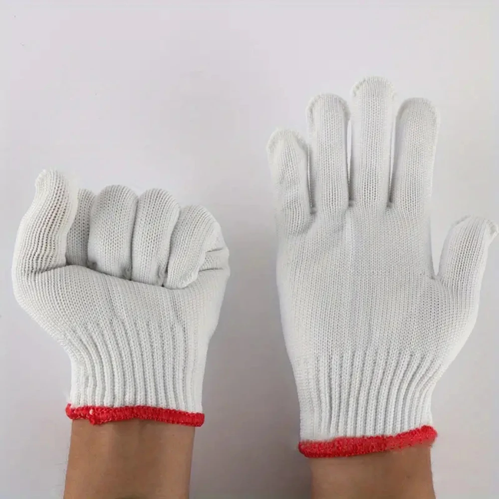 String Knit Working Gloves Thickened Wear-resistant Gloves For Warehouse