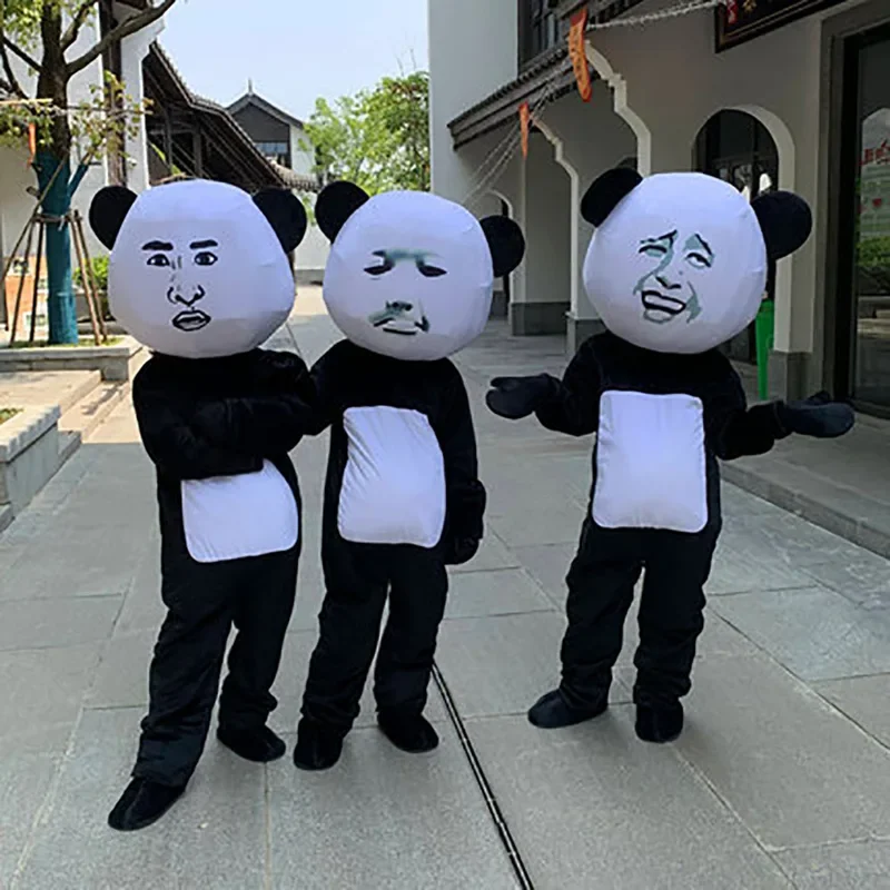 New Funny Panda Mascot Costume Halloween Christmas Birthday Party Animation Bear Cosplay Costumes