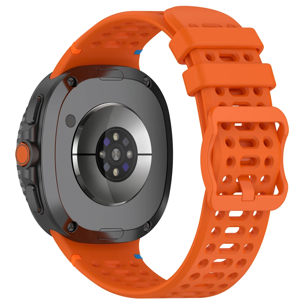 Pulseira de silicone para Samsung Galaxy Watch 8/8 Classic Band pulseira com furo respirável