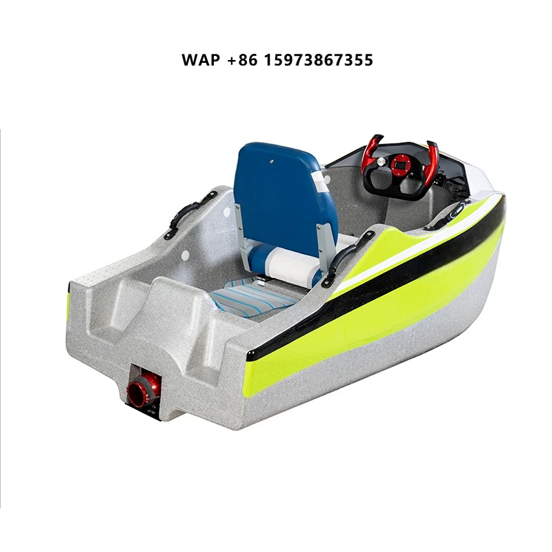Manufacturer's Adult Mini Electric Kart Boat for Scenic Areas Long Endurance Speedboat for Assault Water Sports Equipment