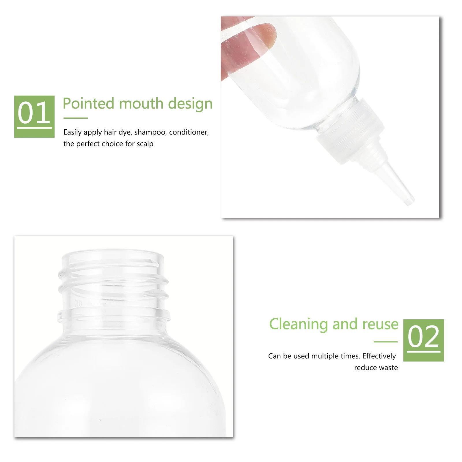 

10pcs Plastic Bottle Compact Lightweight Hair Perm Liquid Cosmetics Applicator Beauty Treatment Refillable Sub Bottles Mini