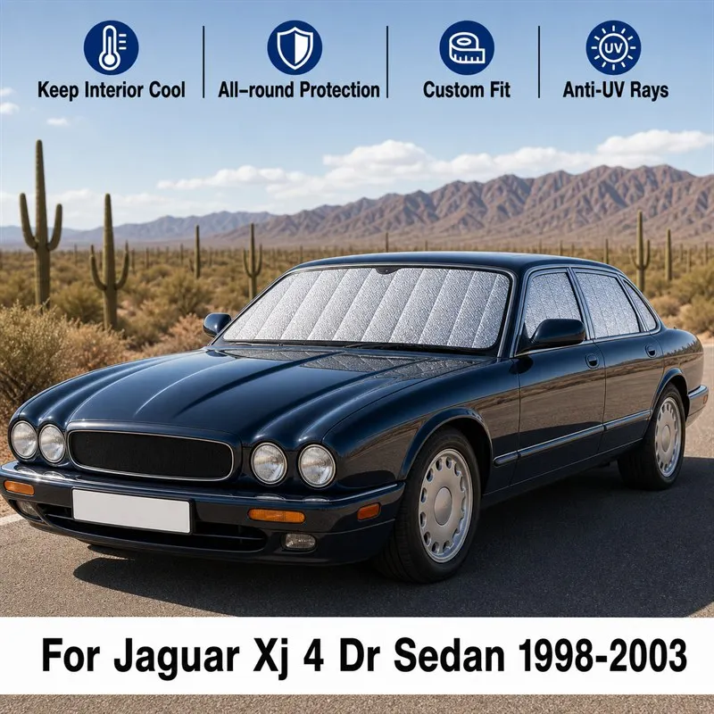 For Jaguar Xj 4 Dr Sedan 1998-2003 Full Set Car Window Sunshades UV Block Privacy Heat Insulated Foldable Car Curtain